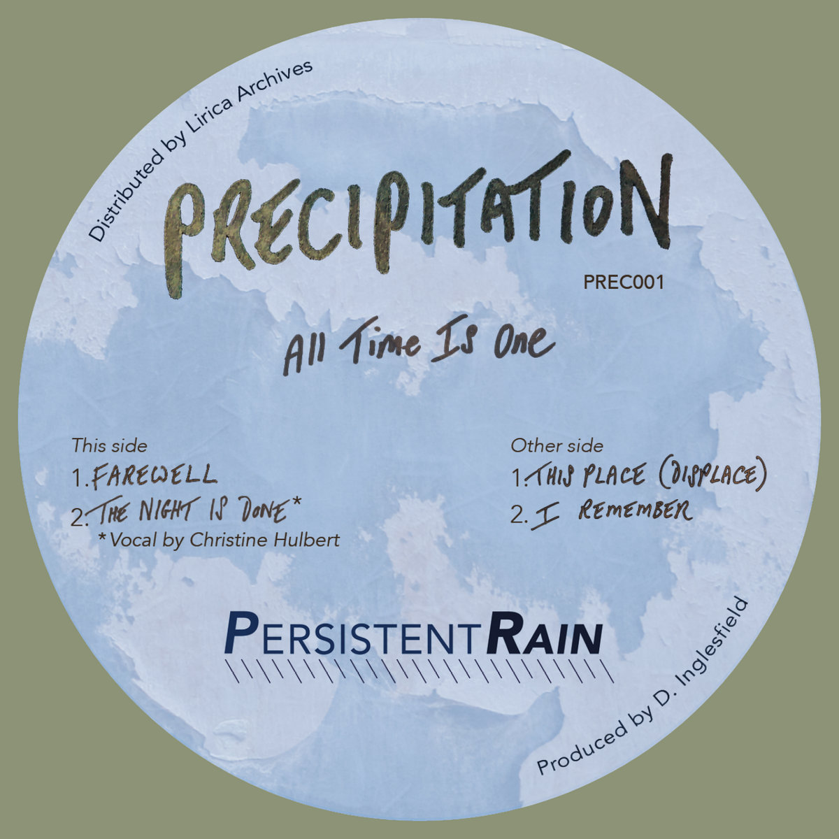 Tapa de PersistentRain – All Time Is One (Precipitation)