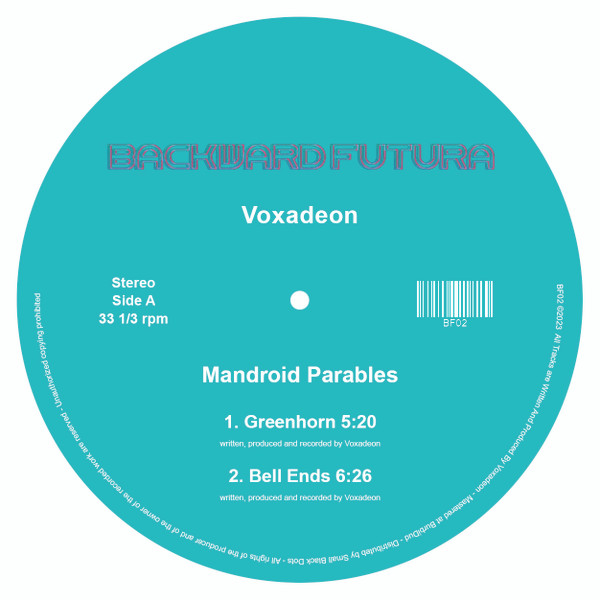 Tapa de Voxadeon – Mandroid Parables [Backward Futura]